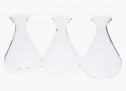 Тройна стъклена ваза