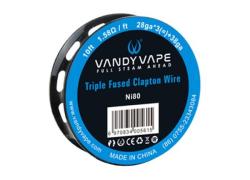 Vandy Vape Triple Fused Claption Wire(28ga*3+38ga) Ni80
