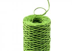Зелен хартиен шнур с тел 