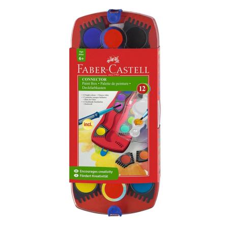 Изчерпани продукти  Акварелни бои 12, 24 цвята Connector Faber Castell