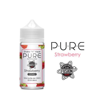 ЗА ЕЛЕКТРОННИ ЦИГАРИ  Безникотинова течност P.U.R.E. Strawberry 50/50 Shake N Vape 50ml