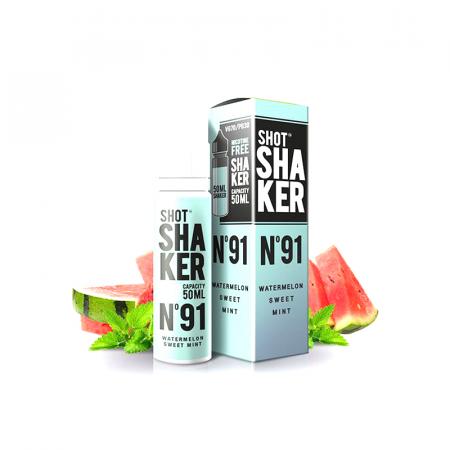Изчерпани продукти  Безникотинова вайп течност SHOT SHAKER Watermelon Sweet Mint N91, 50 ML, 0 MG