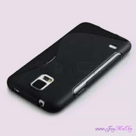 ЗА МОБИЛНИ УСТРОЙСТВА   Черен силиконов гръб Samsung  Galaxy Note N7000 
