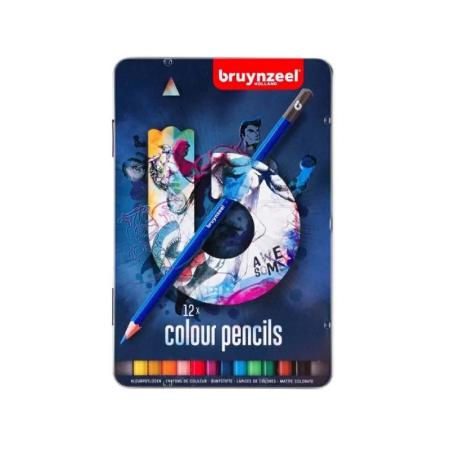 Изчерпани продукти  Цветни Моливи, 12 Цвята Bruynzeel College
