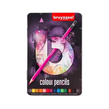 Изчерпани продукти  Цветни Моливи, 12 Цвята, Звезди Bruynzeel College