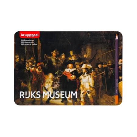 ЗА ХУДОЖНИКА  Цветни Моливи, Нощната Стража, 50 Цвята Bruynzeel Rijksmuseum Rembrandt