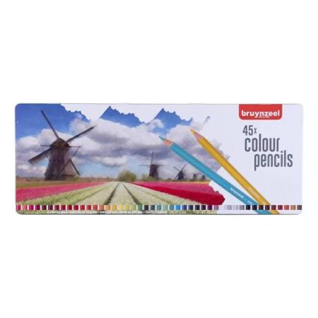 ЗА ХУДОЖНИКА  Цветни Моливи за Подарък, 45 Цвята, Холандия Bruynzeel