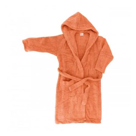 ЗА ДОМА  Детски халат от 100% памук цвят „Оранжев“ Белотекс