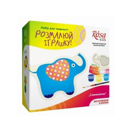 Изчерпани продукти  Детски комплект Rosa за рисуване на играчка от плат - Слон