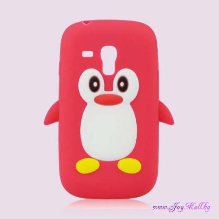 Изчерпани продукти  Дизайнерски гръб червен пингвин за Samsung I8190 Galaxy S3 mini   