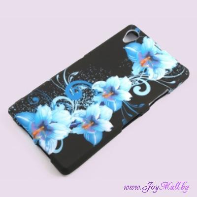 Изчерпани продукти  Дизайнерски гръб сини цветя за Samsung I8190 Galaxy S3 mini