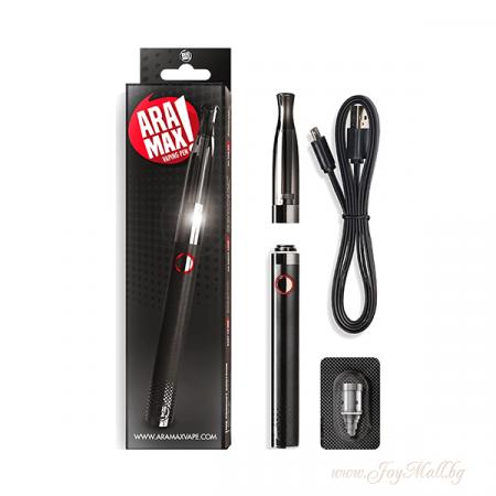Изчерпани продукти  Електронна цигара Aramax Vaping Pen, 900mAh, Black