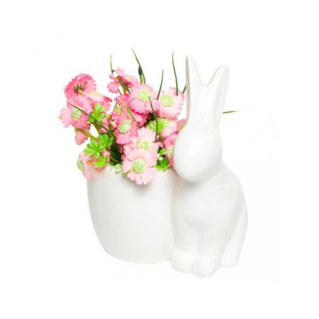 Изчерпани продукти  Керамична кашпа White Rabbit, Керамика, Бял