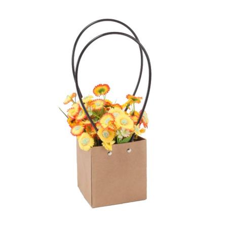 Изчерпани продукти  Комплект 10 бр торбички за цветя крафт, квадратни