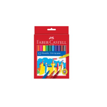 Изчерпани продукти  Комплект 12 броя фулмастери за рисуване Faber-Castell