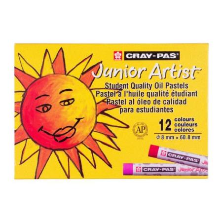 ЗА ХУДОЖНИКА  Комплект 12 Цвята Детски Маслени Пастели Cray-Pas Junior Artist