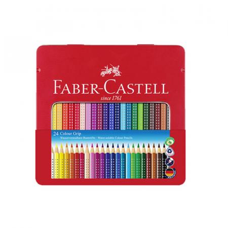 ЗА ХУДОЖНИКА  Комплект 24 броя акварелни моливи за рисуване GRIP 2001 Faber-Castell