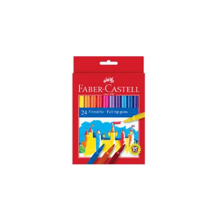 Изчерпани продукти  Комплект 24 броя фулмастери за рисуване Faber-Castell