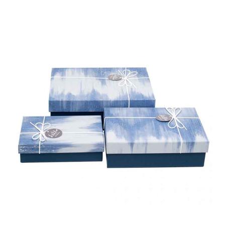 Изчерпани продукти  Комплект 3 бр. кутии в синьо и бяло