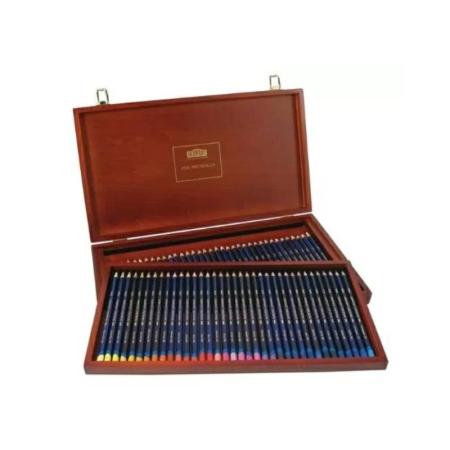 Изчерпани продукти  Комплект 72 цвята акварелни моливи в дървена кутия Derwent Inktense