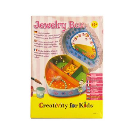 Изчерпани продукти  Комплект Creativity for Kids, Кутия за бижута сърце Faber-Castell