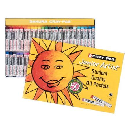 ЗА ХУДОЖНИКА  Комплект Детски Маслени Пастели 50 Цвята Cray-Pas Junior Artist