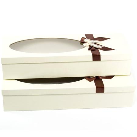 Изчерпани продукти  Комплект кутии за цветя и подарък Бял Шоколад