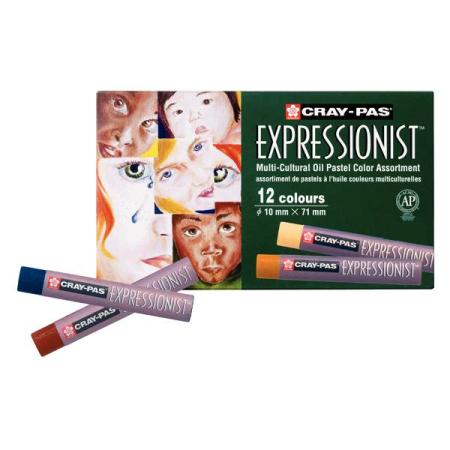 ЗА ХУДОЖНИКА  Комплект Маслени Пастели, 12 Портретни Цвята, Cray-Pas Expressionist