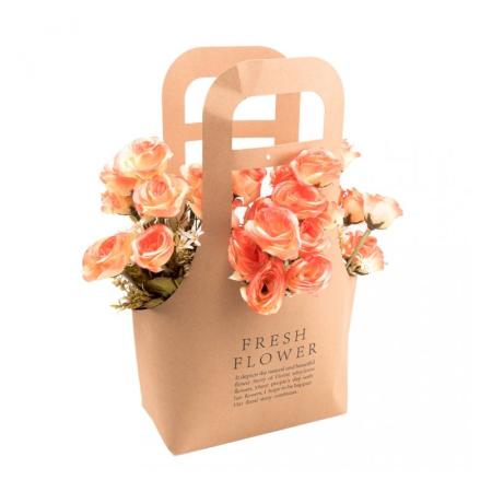 Изчерпани продукти  Крафт торбичка за цветя Fresh flowers