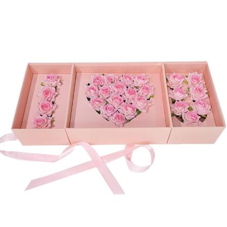 ЗА ОПАКОВАНЕ  Кутия Wonder Love, Картон, 57 см х10 см х 24 см, Розов