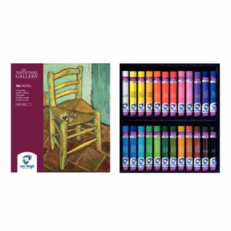 ЗА ХУДОЖНИКА  Маслени Пастели Столът, Van Gogh, 24 Цвята, National Gallery