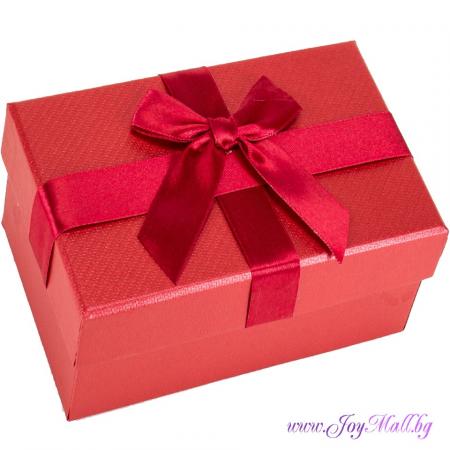 Изчерпани продукти  Мини кутия за подарък в цвят червено