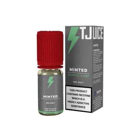 Изчерпани продукти  Никотинова сол T-Juice Minted 20mg/10ml