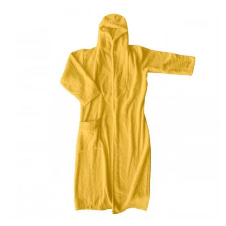 ЗА ДОМА  Памучен юношески халат за баня цвят „Жълт