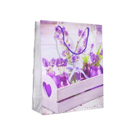 ЗА ОПАКОВАНЕ  Подаръчни торбички Lavender - СЪРЦЕ