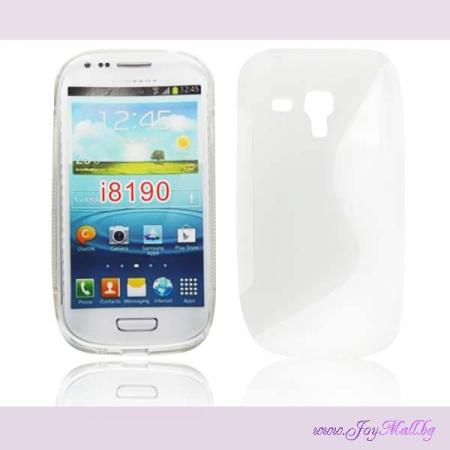 ЗА МОБИЛНИ УСТРОЙСТВА   Прозрачен силиконов гръб Samsung  I8190 Galaxy s3 mini