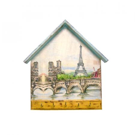 Изчерпани продукти  Ръчно декорирана кутия за ключове Париж