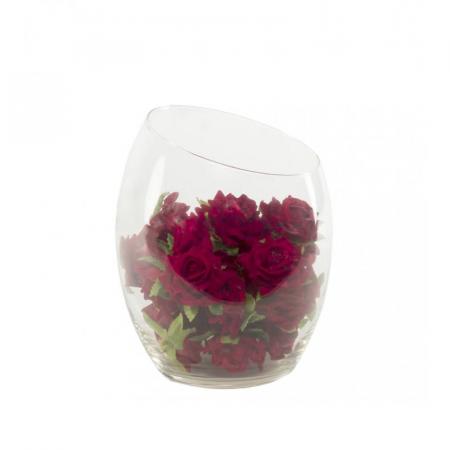 Изчерпани продукти  Стъклена ваза с асиметрична форма